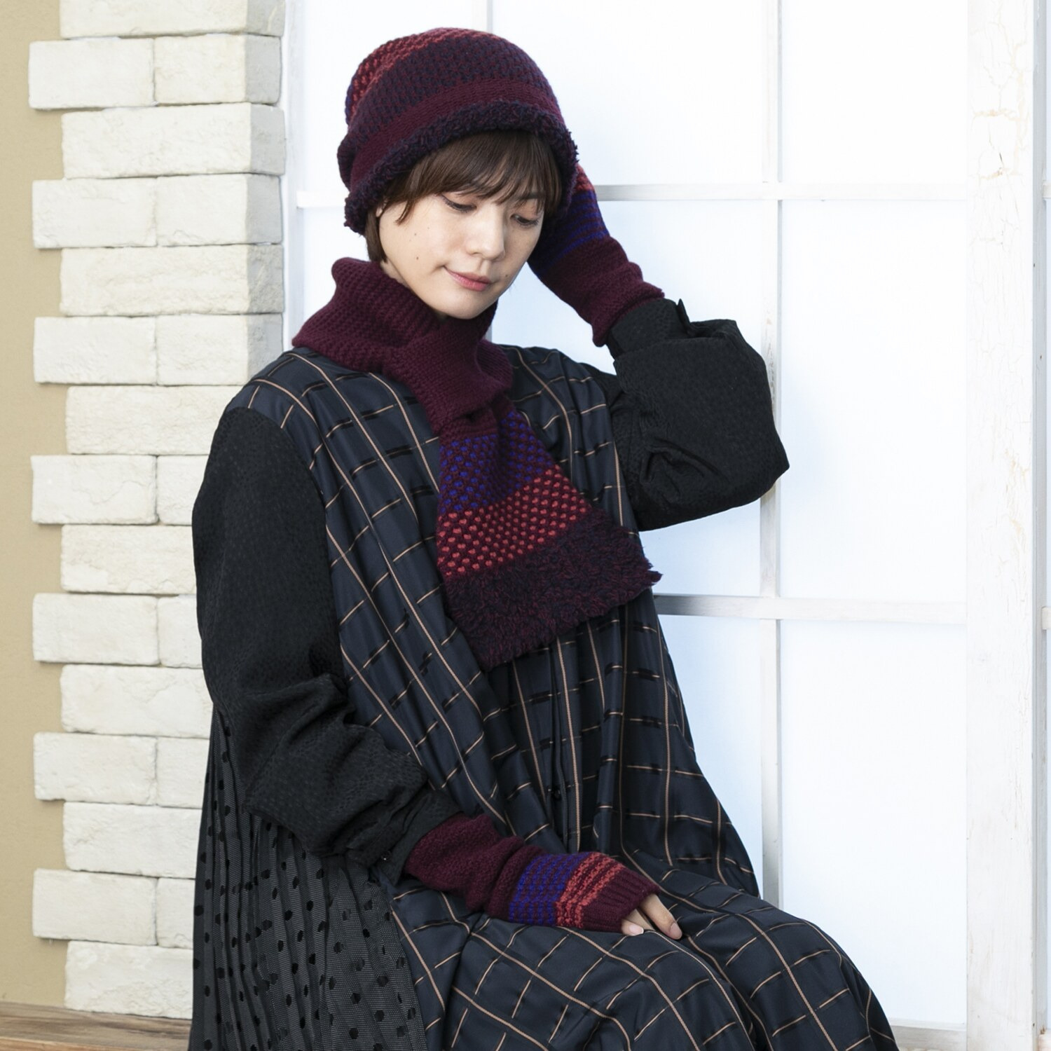 ベル・モード 日本製 タスマニア ラムウール１００％ ２ウェイアームウォーマー