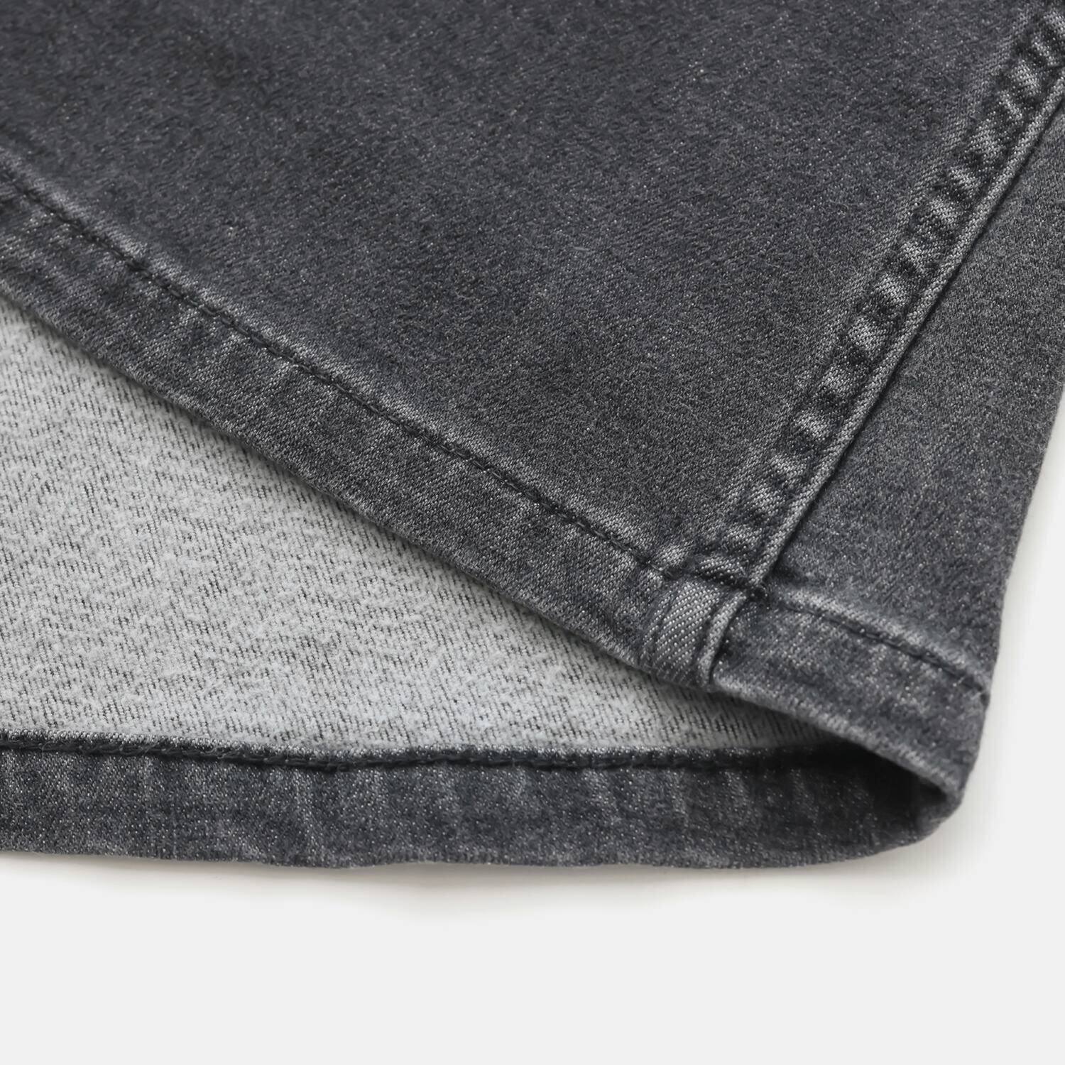 シュガーデプト ふんわり肌に気持ち良い ソフトタッチデニム ワークデザインスカート