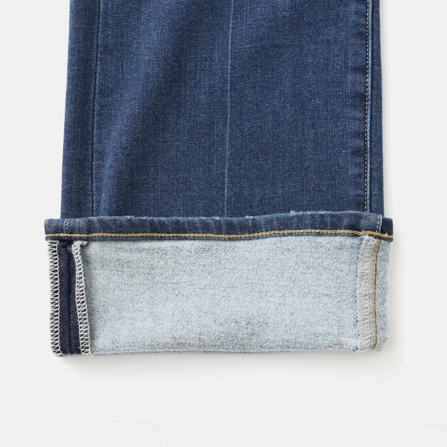 シュガーデプト ふんわり肌に気持ち良い ソフトタッチデニム 美脚ストレートジーンズ