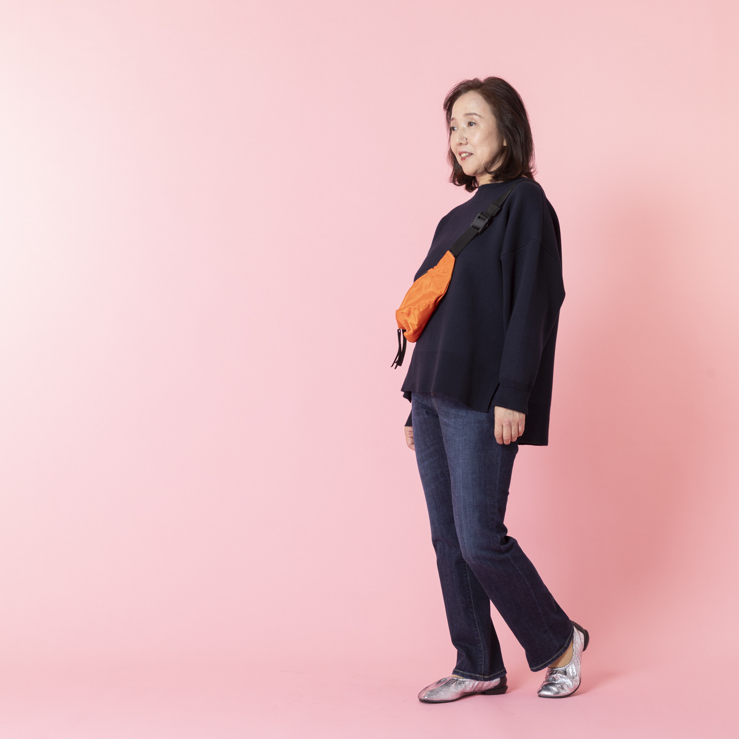 シュガーデプト ふんわり肌に気持ち良い ソフトタッチデニム 美脚ストレートジーンズ