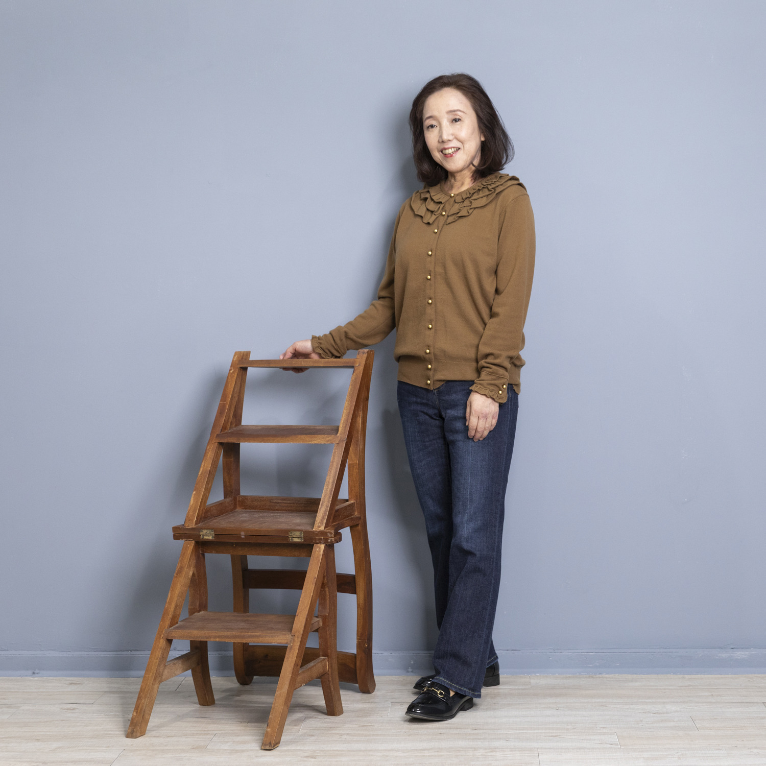 シュガーデプト ふんわり肌に気持ち良い ソフトタッチデニム 美脚ストレートジーンズ