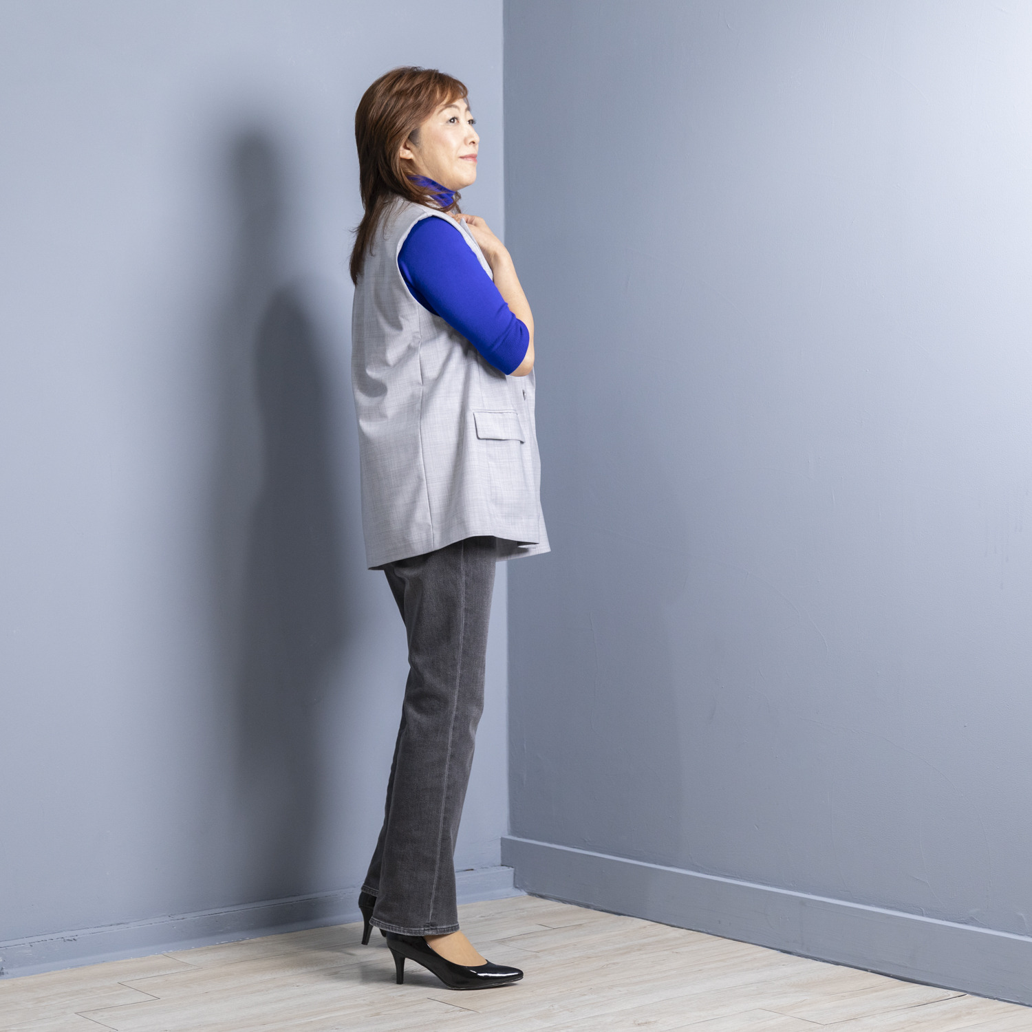 シュガーデプト ふんわり肌に気持ち良い ソフトタッチデニム 美脚ストレートジーンズ