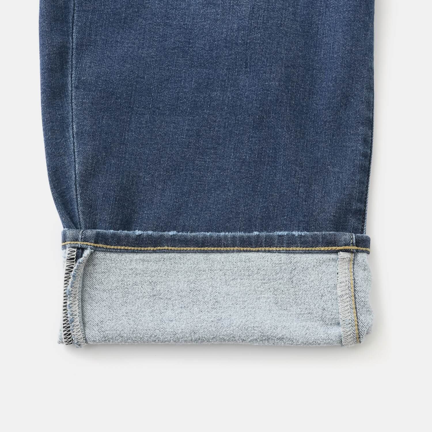 シュガーデプト ふんわり肌に気持ち良い ソフトタッチデニム カーブパンツ