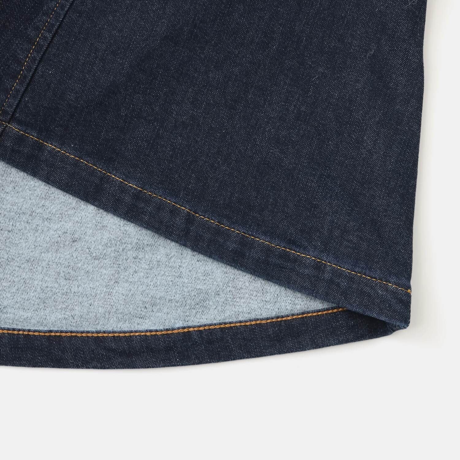 シュガーデプト ふんわり肌に気持ち良い ソフトタッチデニム ジャンパースカート