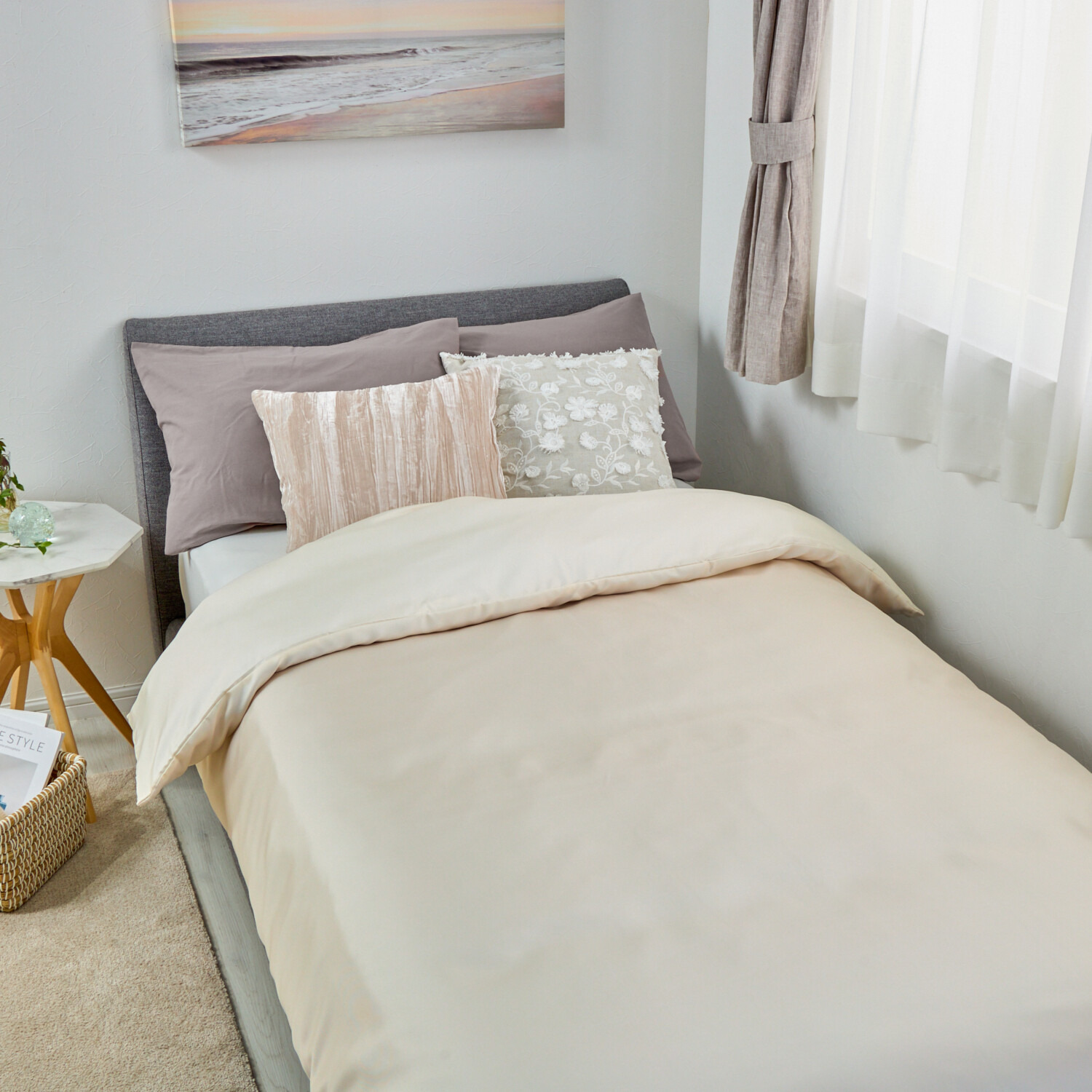 ｎｉｓｈｉｋａｗａ　西川 シルク１００％ 日本製 掛けふとんカバー ＜ダブル＞