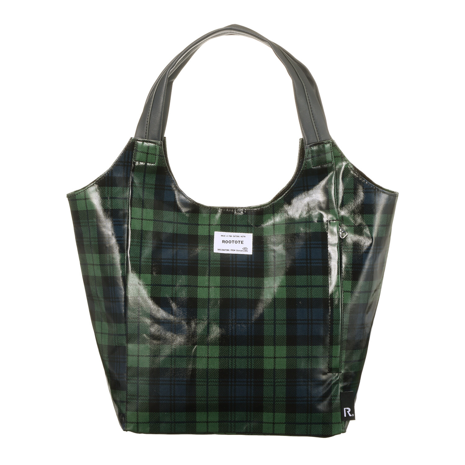 ルートート ラミネート加工で 汚れもサッと拭けて安心 Ａ４サイズＯＫ 肩掛けスムーズ 大人柄トートバッグ