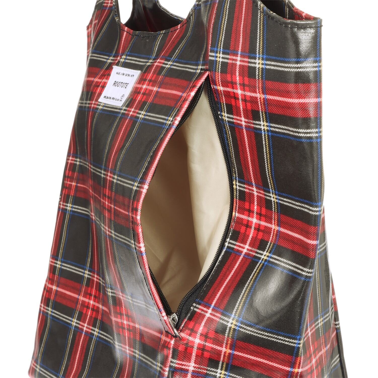 ルートート ラミネート加工で 汚れもサッと拭けて安心 Ａ４サイズＯＫ 肩掛けスムーズ 大人柄トートバッグ