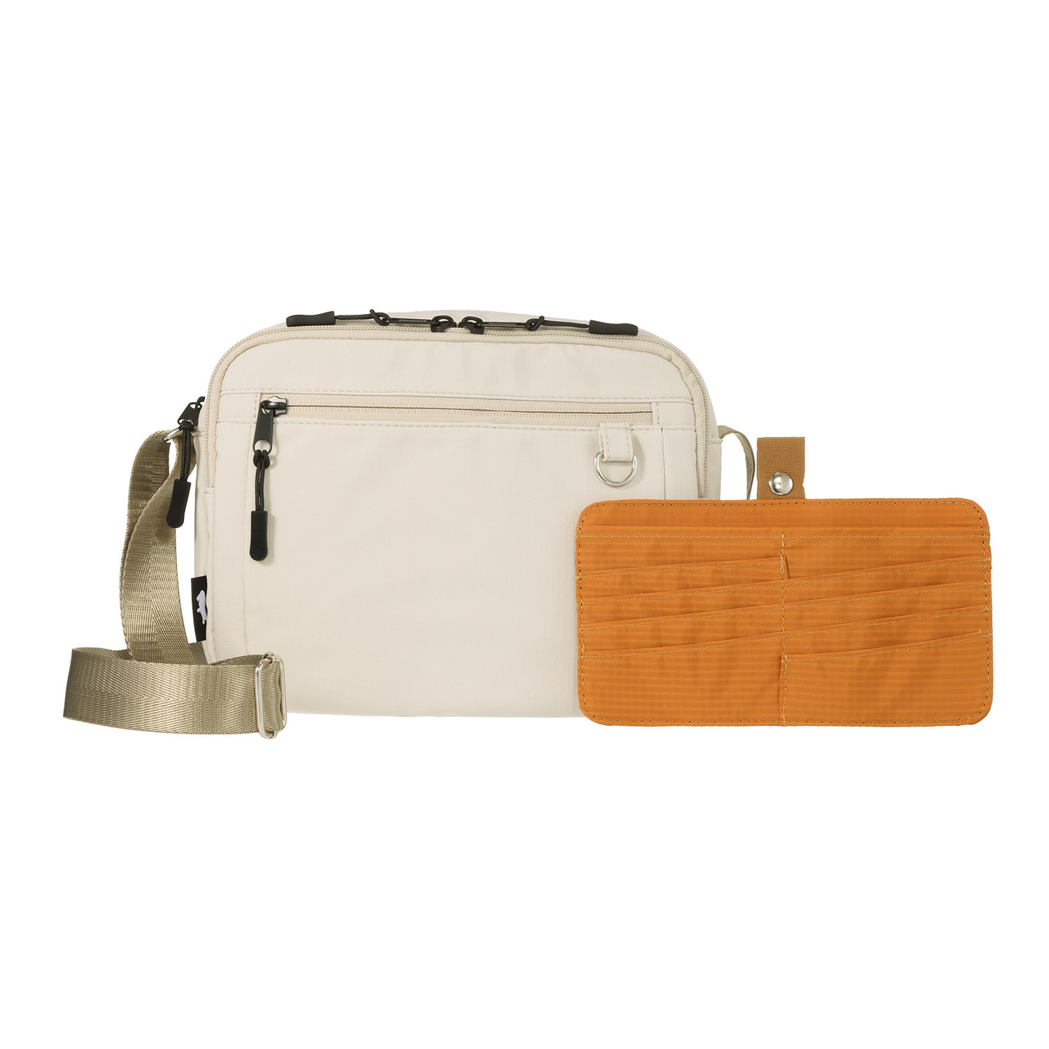 カバッグ はっ水 さっと出せる！ カードケース付 軽量ショルダーバッグ