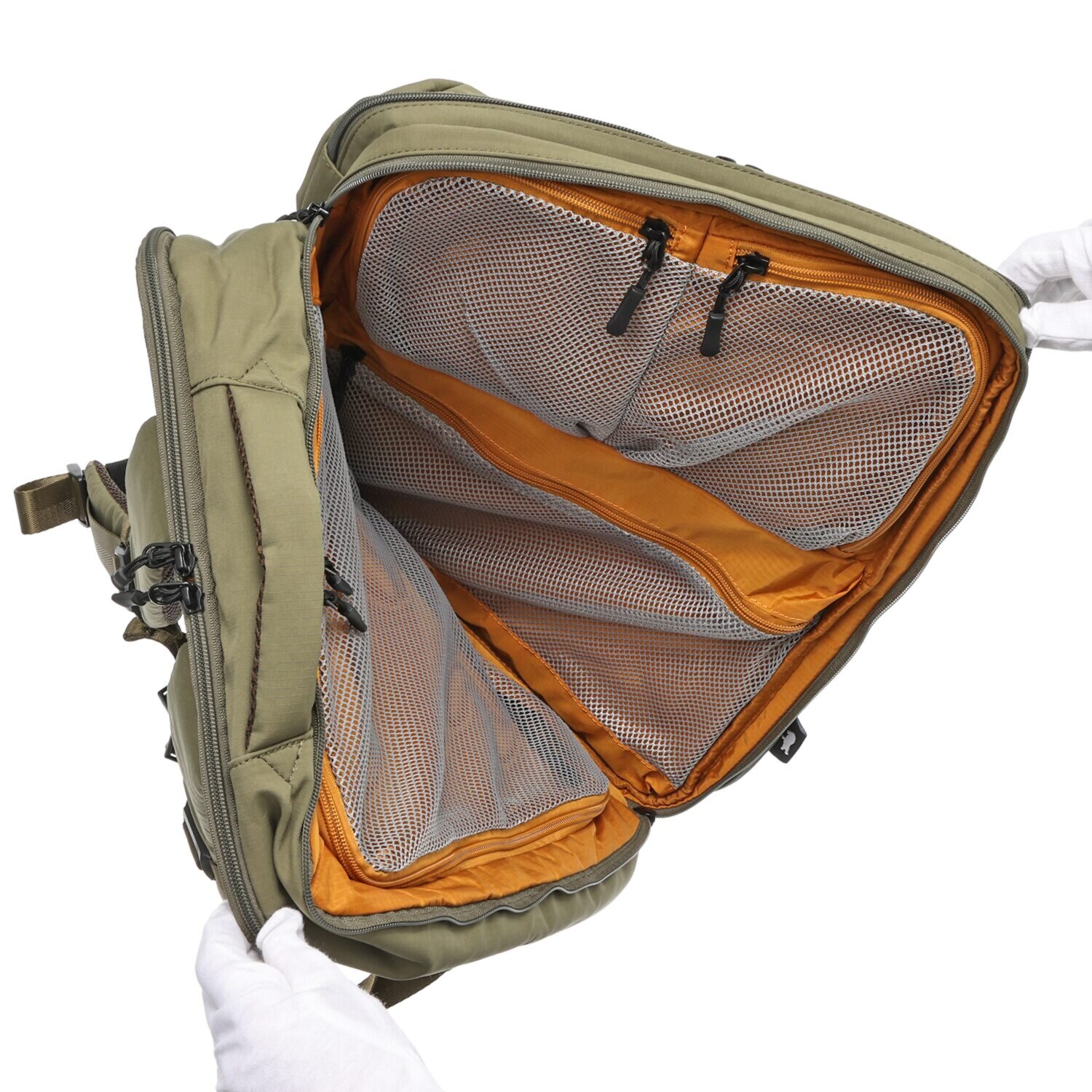 カバッグ はっ水 ガバッと開く キャリーケース感覚！ 時短リュック