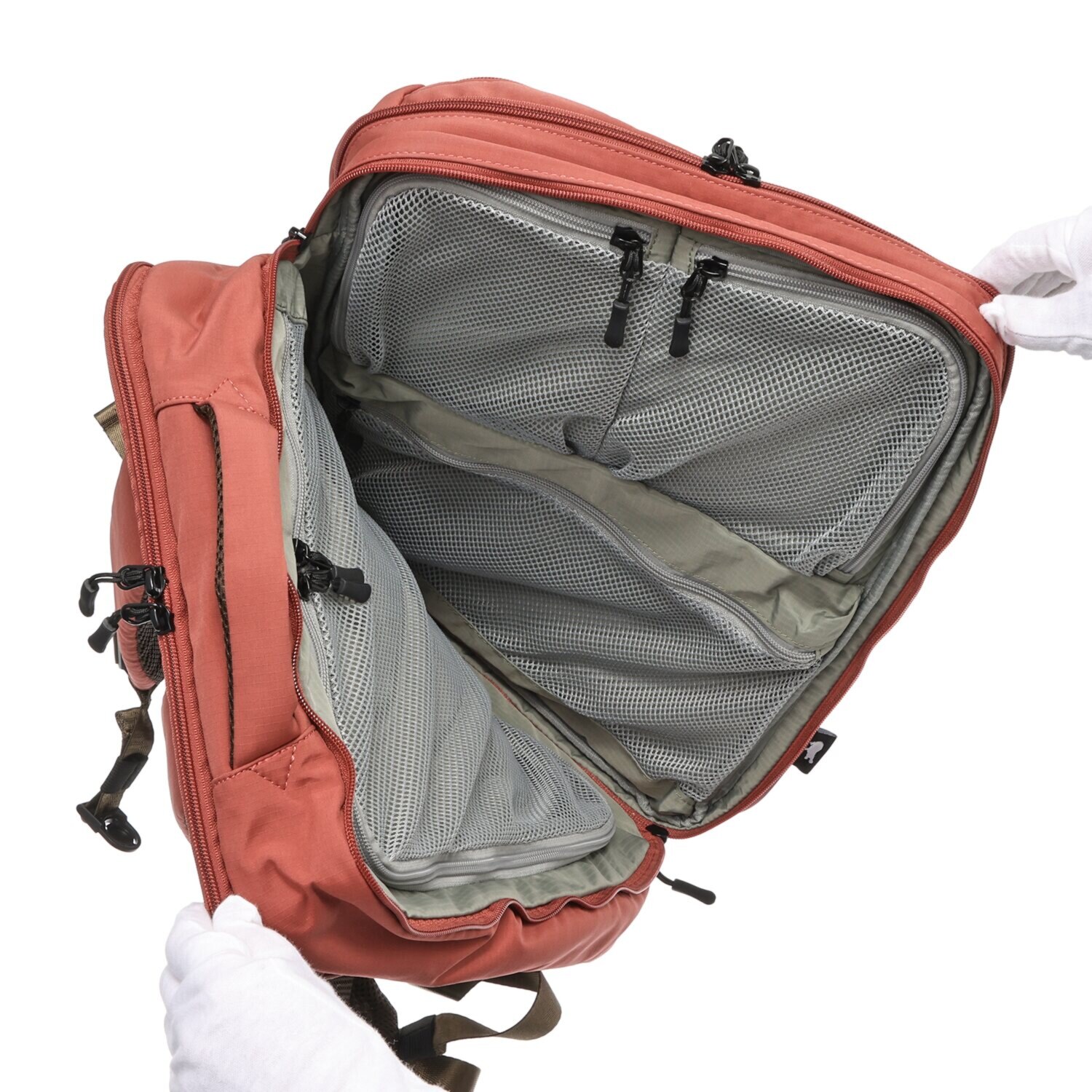 カバッグ はっ水 ガバッと開く キャリーケース感覚！ 時短リュック