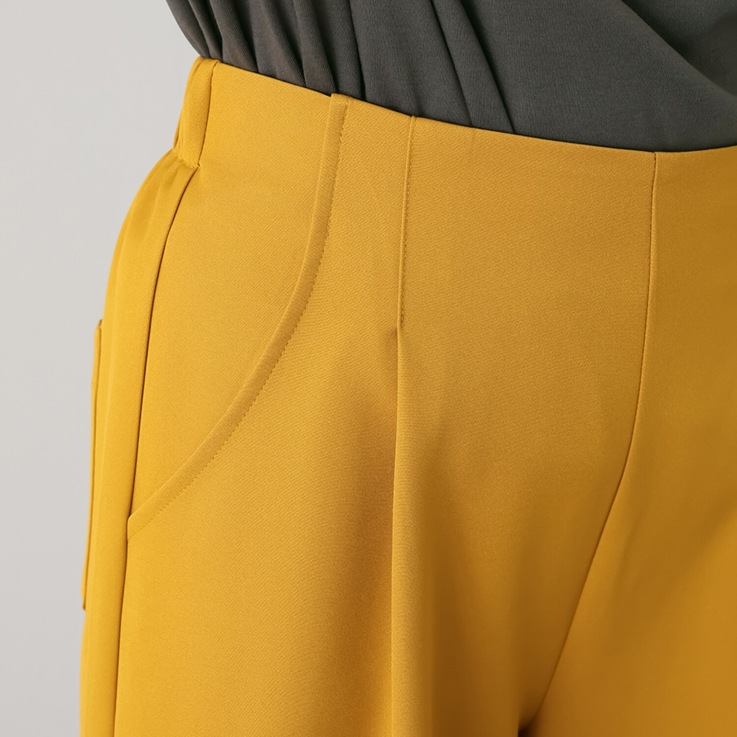 アリュメット タックワイドパンツ