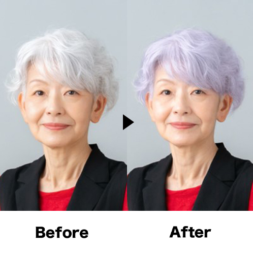 アートネイチャー ３分で簡単白髪染め＆ もっと艶めく髪色長続き ヘアカラー トリートメント　エアリ ＜ラベンダー＞ ２本特別セット