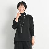 ゼラールスポーツ スーピマコットン混 裏起毛シャギー ニットリブコンビ プルオーバー