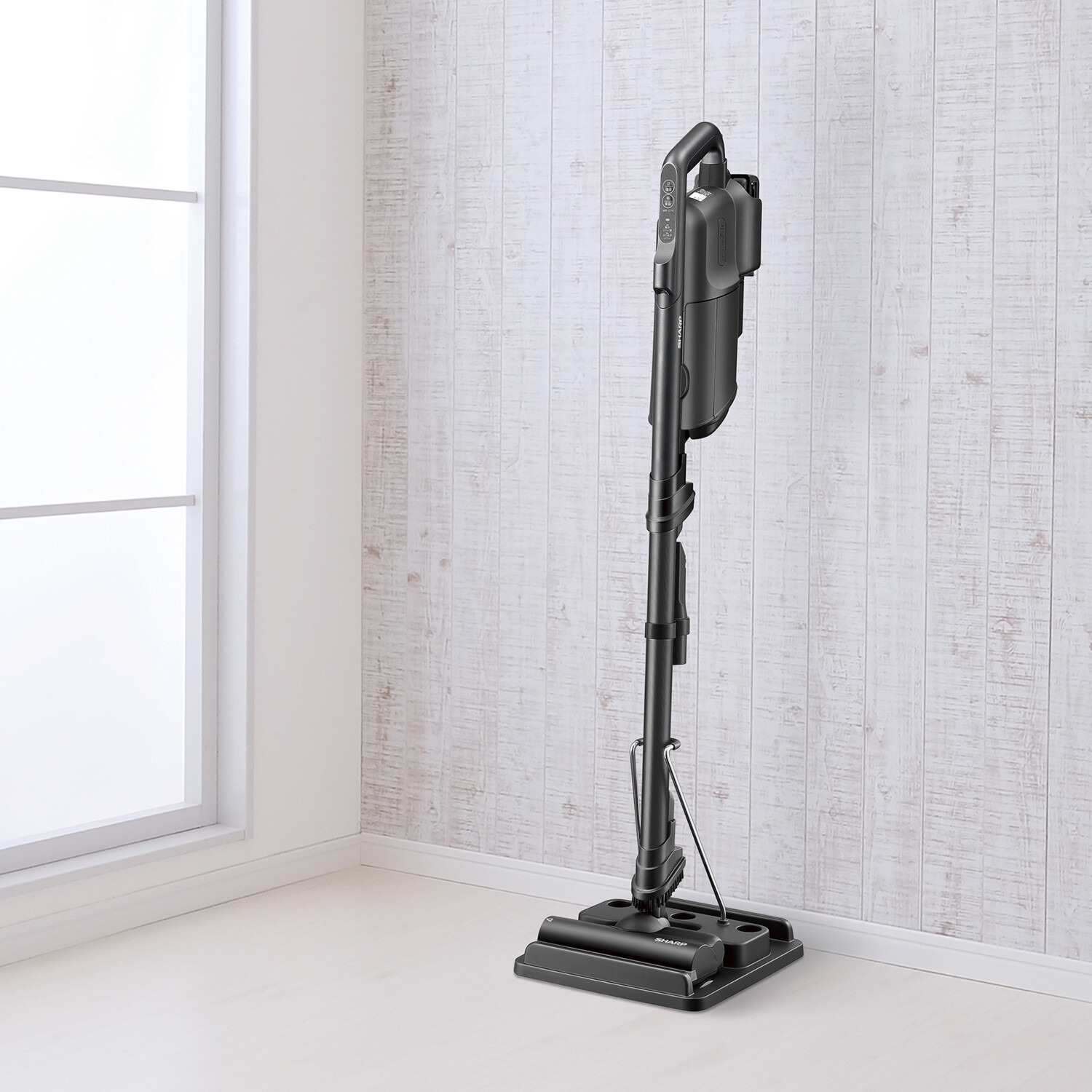 シャープ さわらずに捨てる 紙パック式！ 軽量＆やさしい運転音の コードレス スティック掃除機 ラクティブ　エア ＥＣ−ＫＲ２