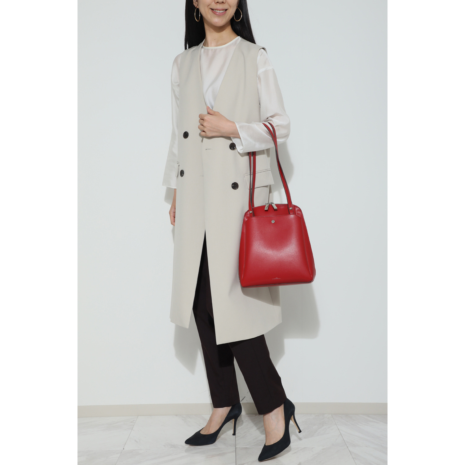 ラ・バガジェリー フェイクレザー ２ウェイリュック