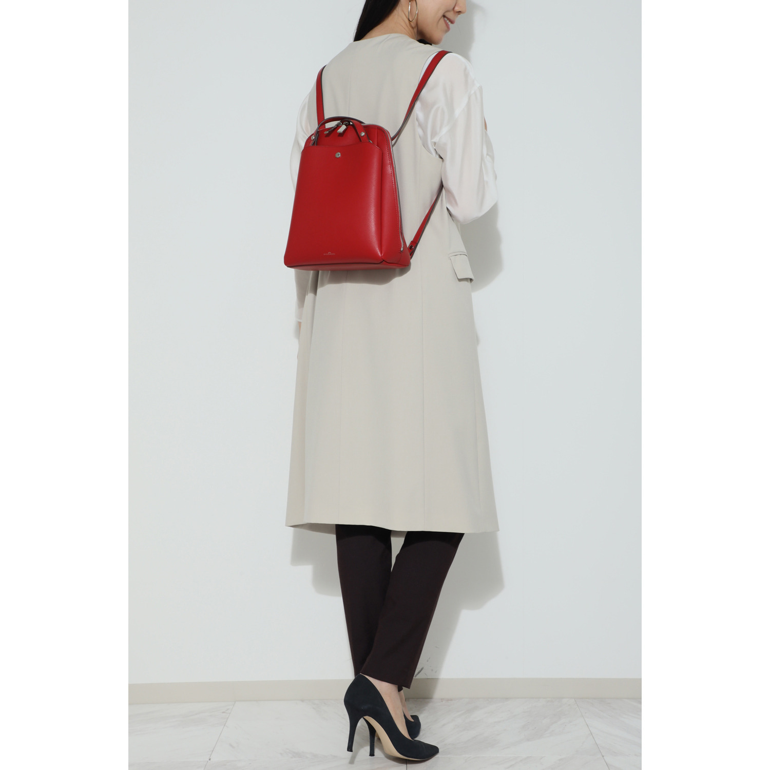 ラ・バガジェリー フェイクレザー ２ウェイリュック