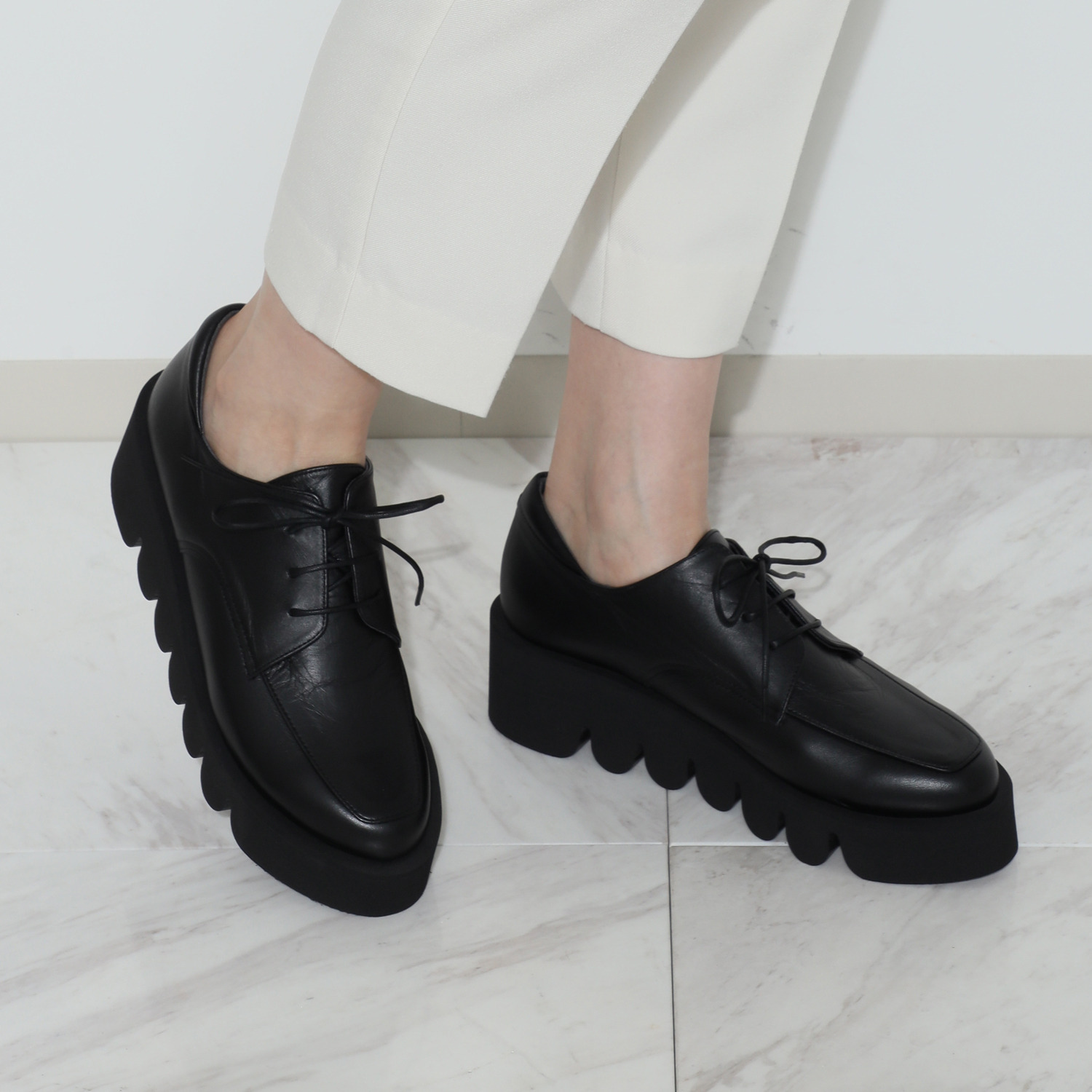 オセアニカ ＜日本製＞ 牛革 レースアップシューズ