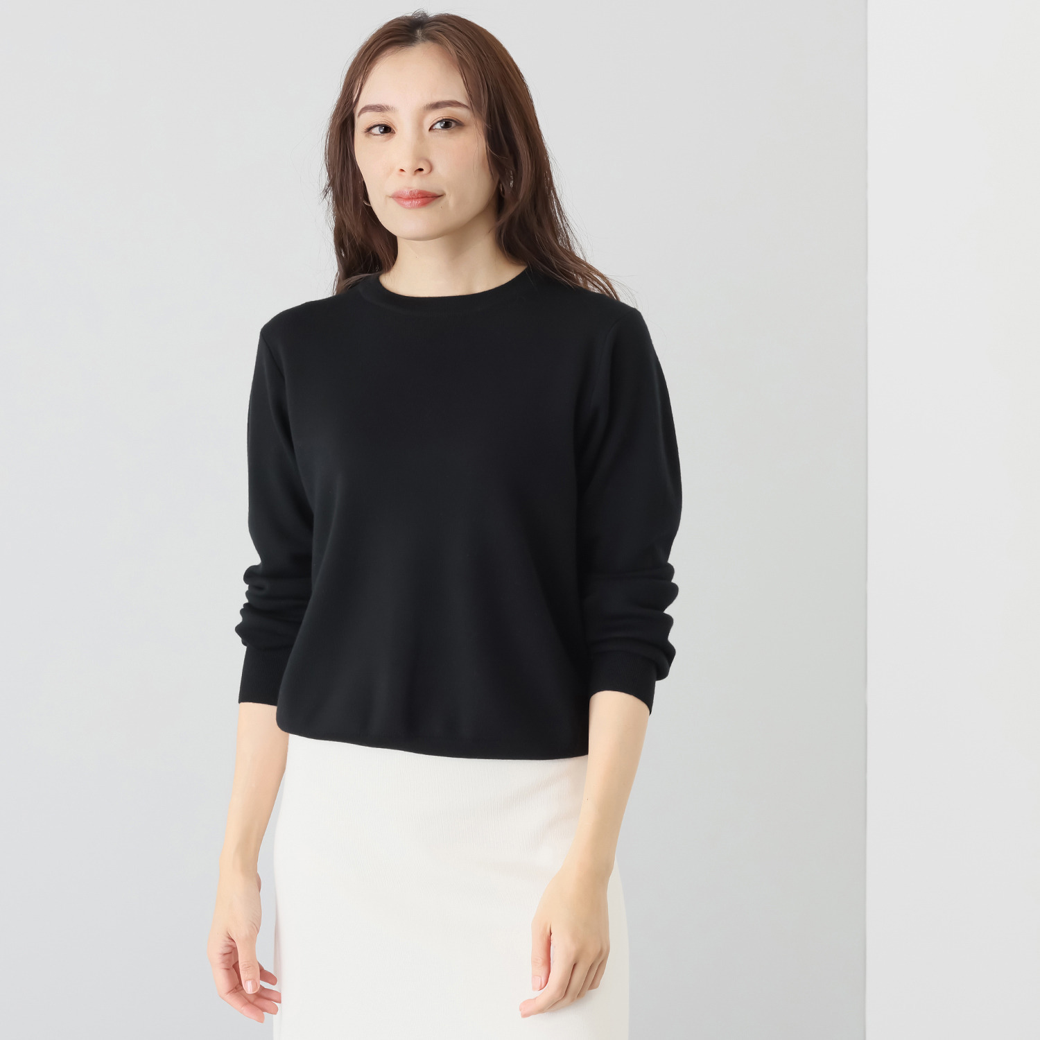 タルマス　ブランチ ウールシルク ダブルジャガード スエットプルオーバー