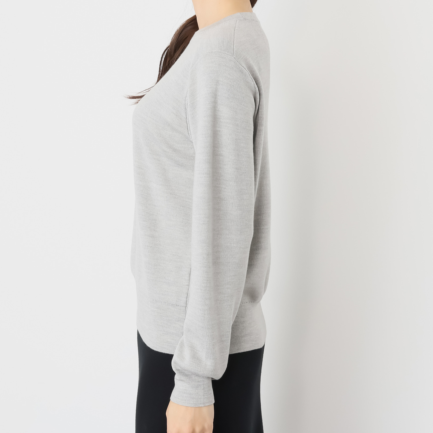 タルマス　ブランチ ウールシルク ダブルジャガード スエットプルオーバー