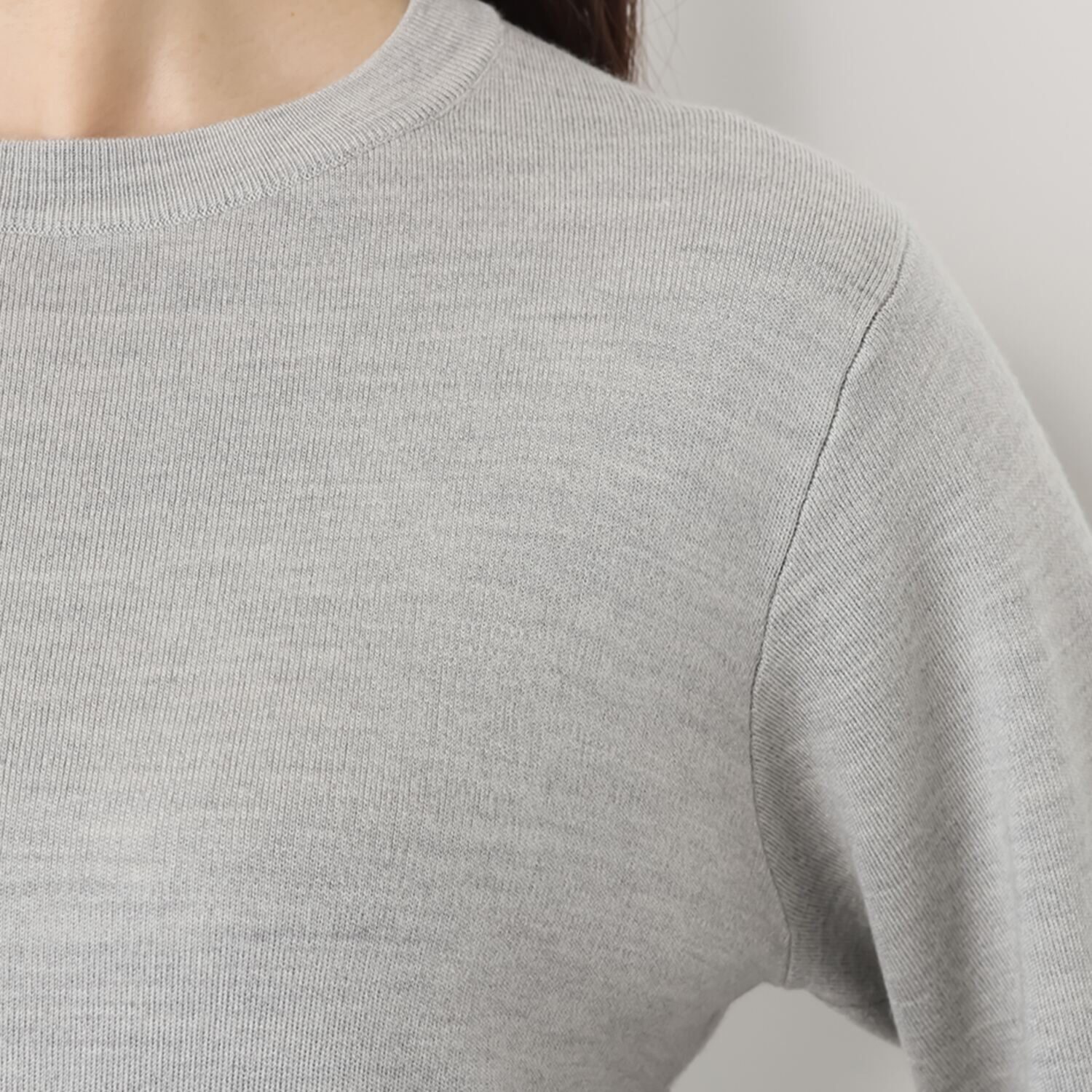 タルマス　ブランチ ウールシルク ダブルジャガード スエットプルオーバー