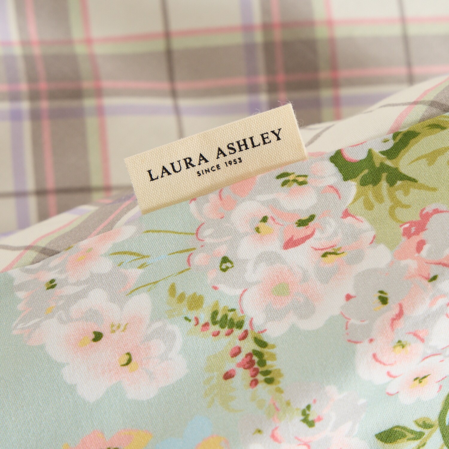 ローラアシュレイ ローズモア コットン１００％サテン 掛けふとんカバー ＜シングル＞