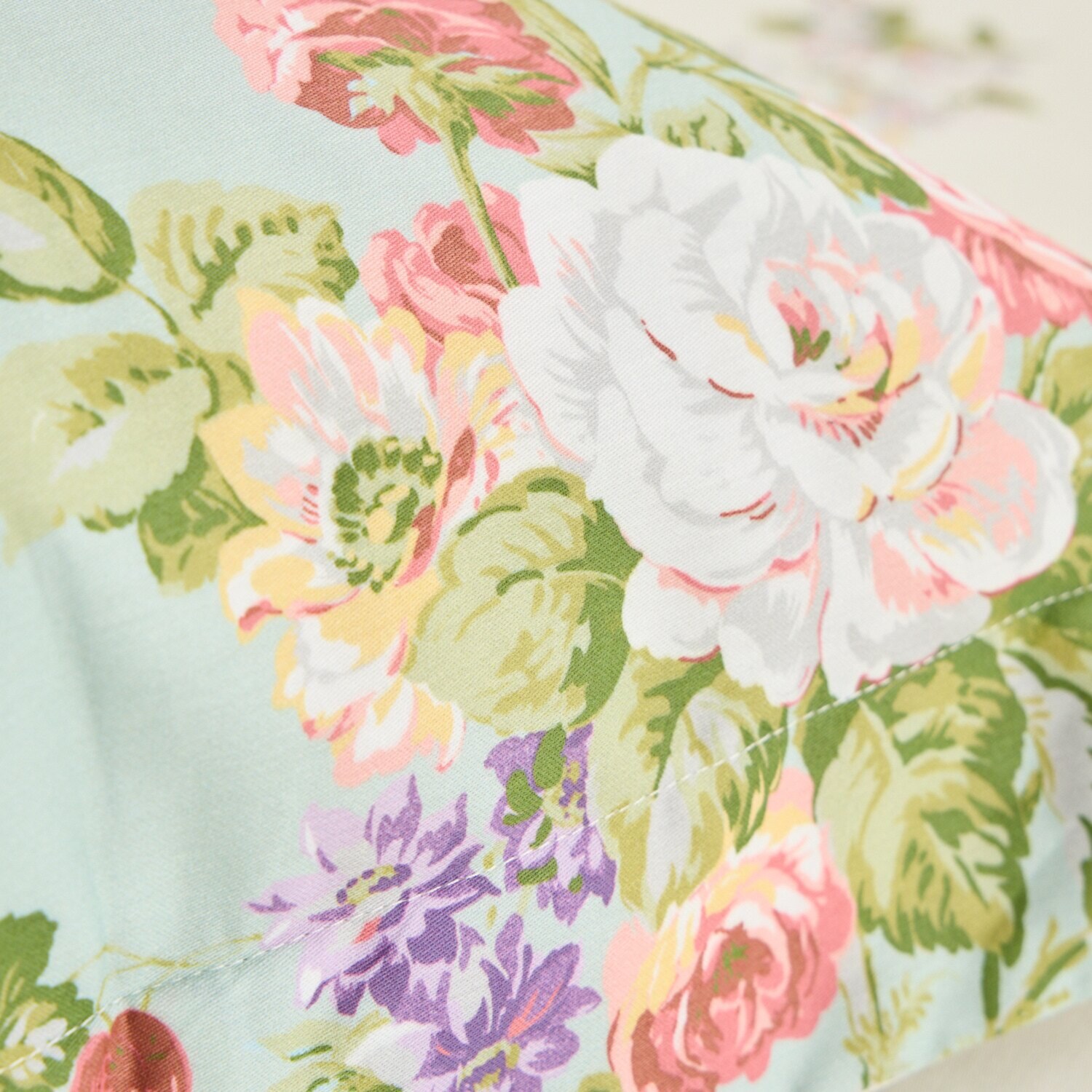 ローラアシュレイ ローズモア コットン１００％サテン ピローケース