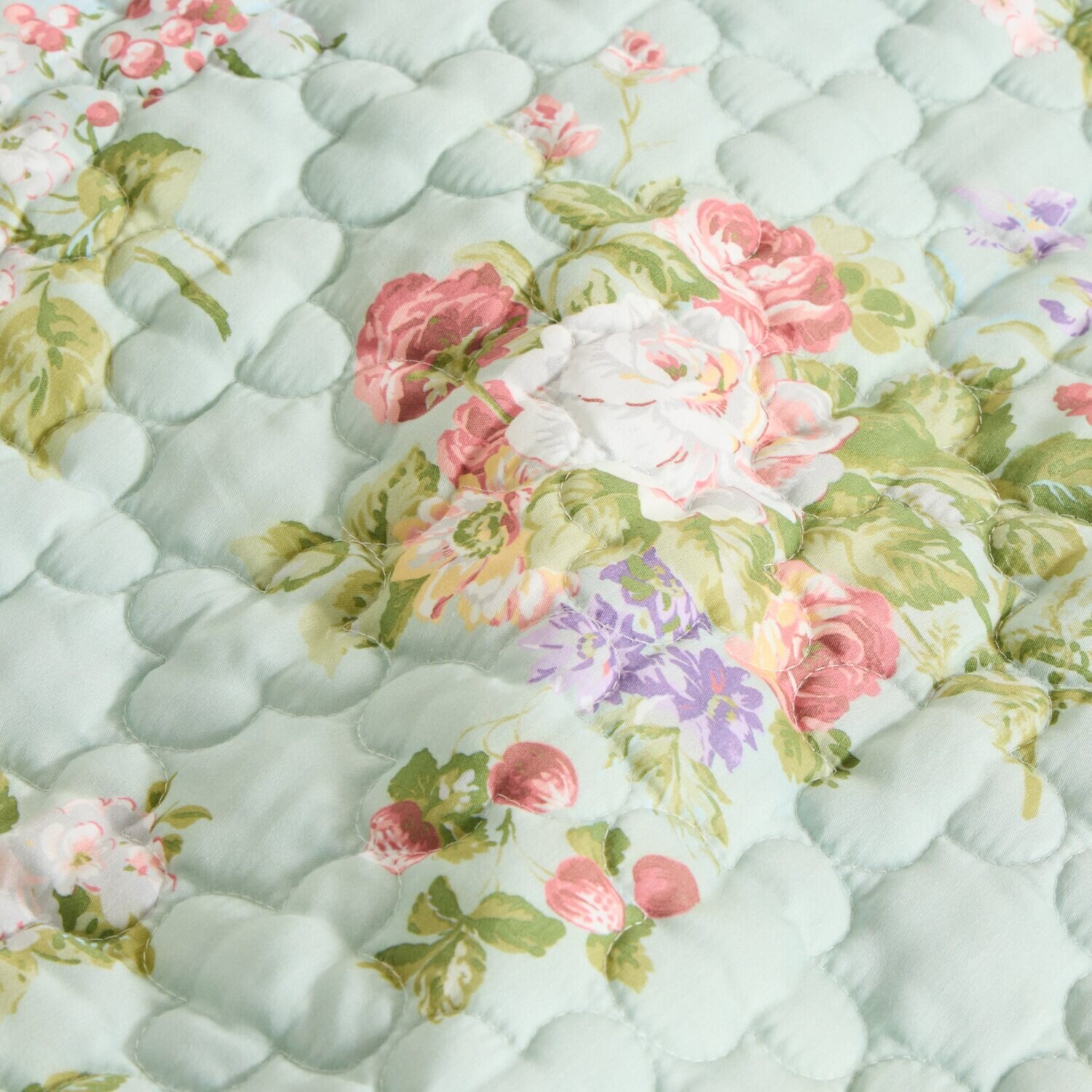 ローラアシュレイ ローズモア キルトマルチカバー ＜１９０×１９０ｃｍ＞