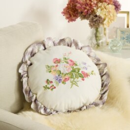 ローラアシュレイ ローズモア ラウンドクッション