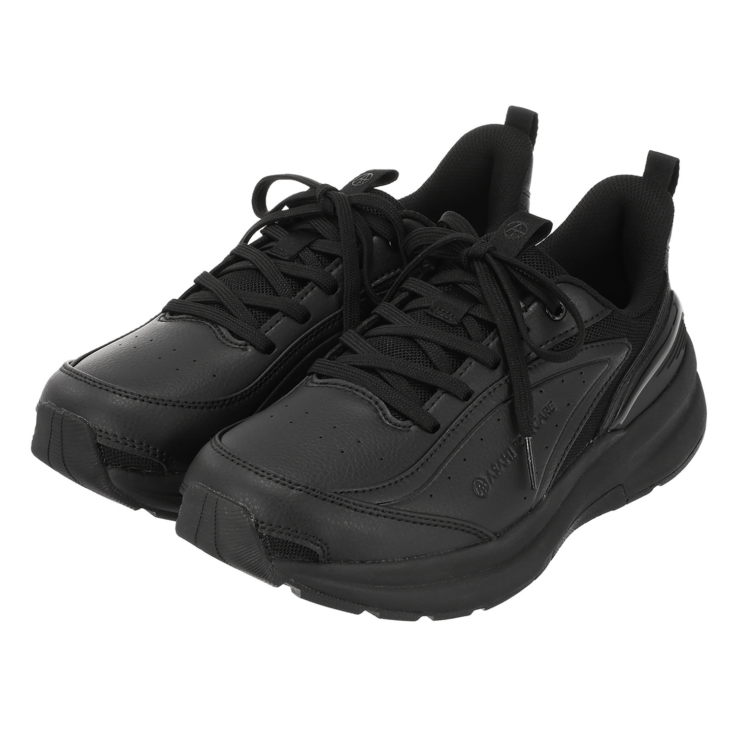 アサヒフットケア 柔らかクッション レースアップ 合皮スニーカー ＜レディース＞