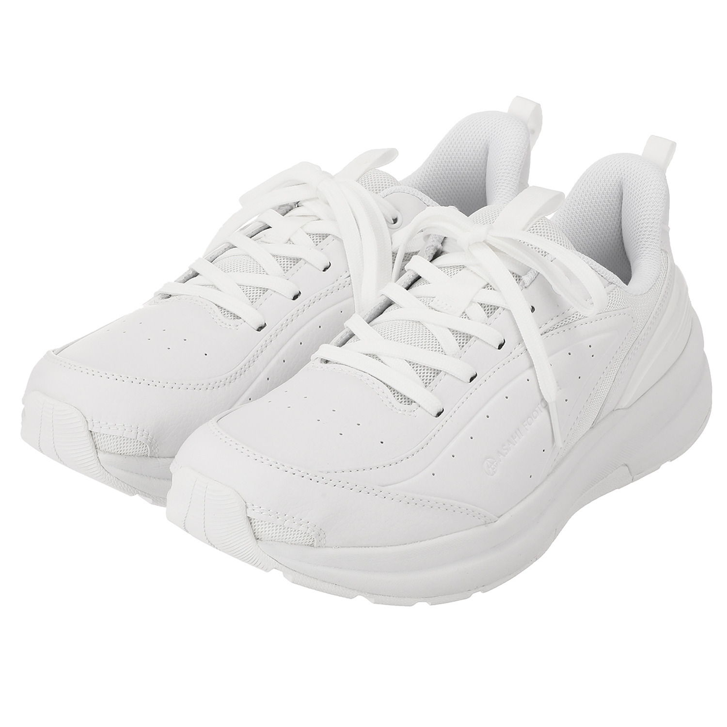 アサヒフットケア 柔らかクッション レースアップ 合皮スニーカー ＜メンズ＞