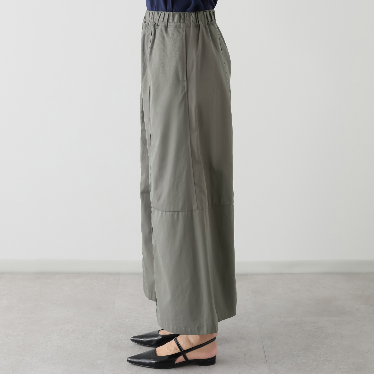 ゼラールスポーツ コットンツイル パネル切替 スカート風パンツ