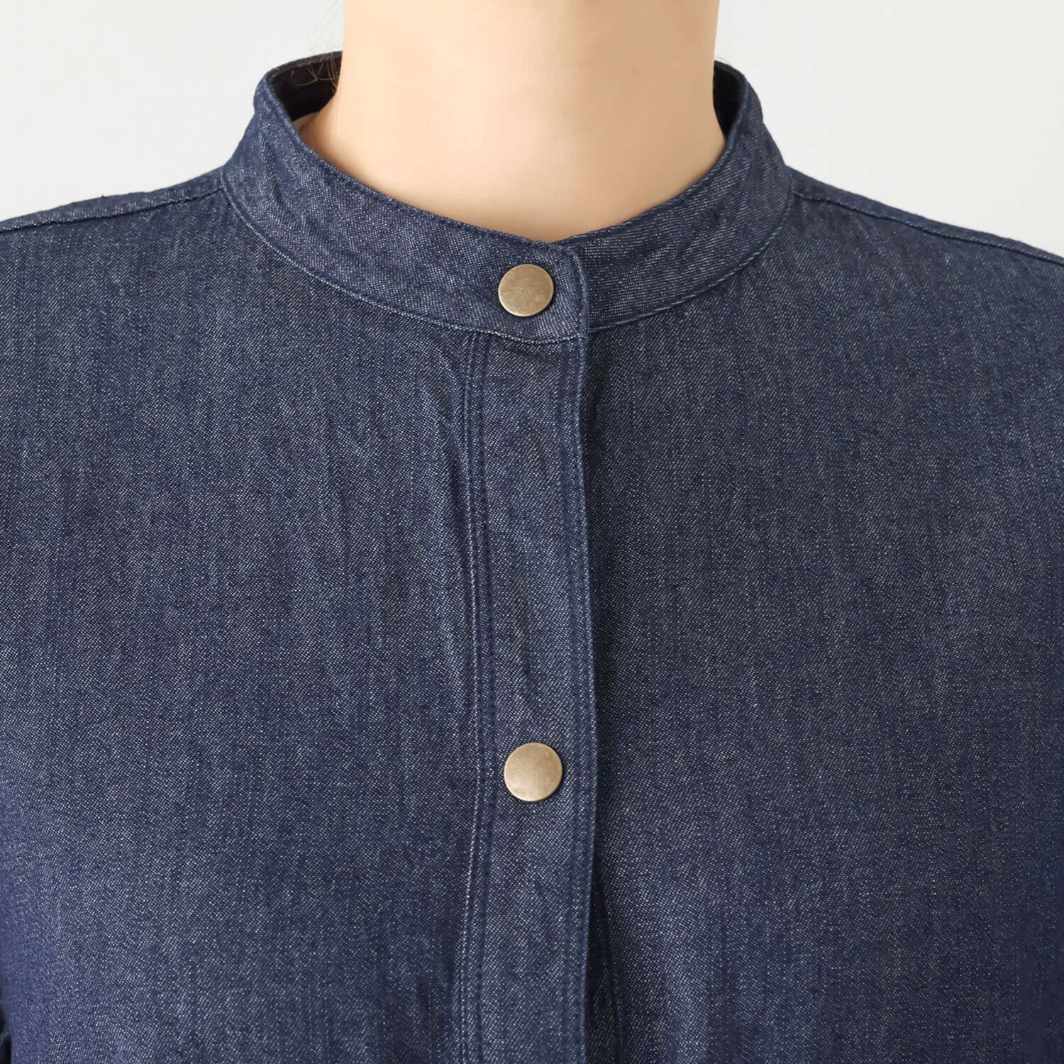 ゼラールスポーツ しなやかデニム使用！ ヨークデザイン スタンドネックコート