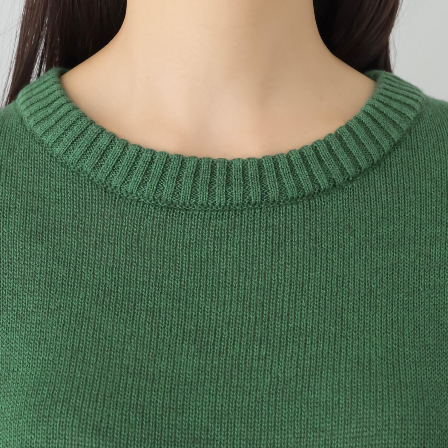 スピンブルー ギザコットンとヤクの 極上ブレンド！ ラグジュアリーニット ジレプルオーバー