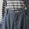 紺屋イチガントウキョウ サスペンダー付 ヘリンボーンデニム パンツ
