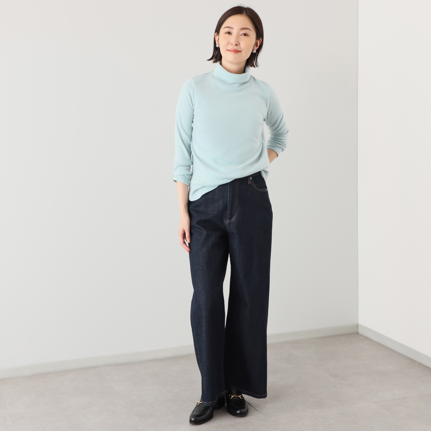 シロヤイチガントウキョウ セルウォーム ストレッチ タートルプルオーバー