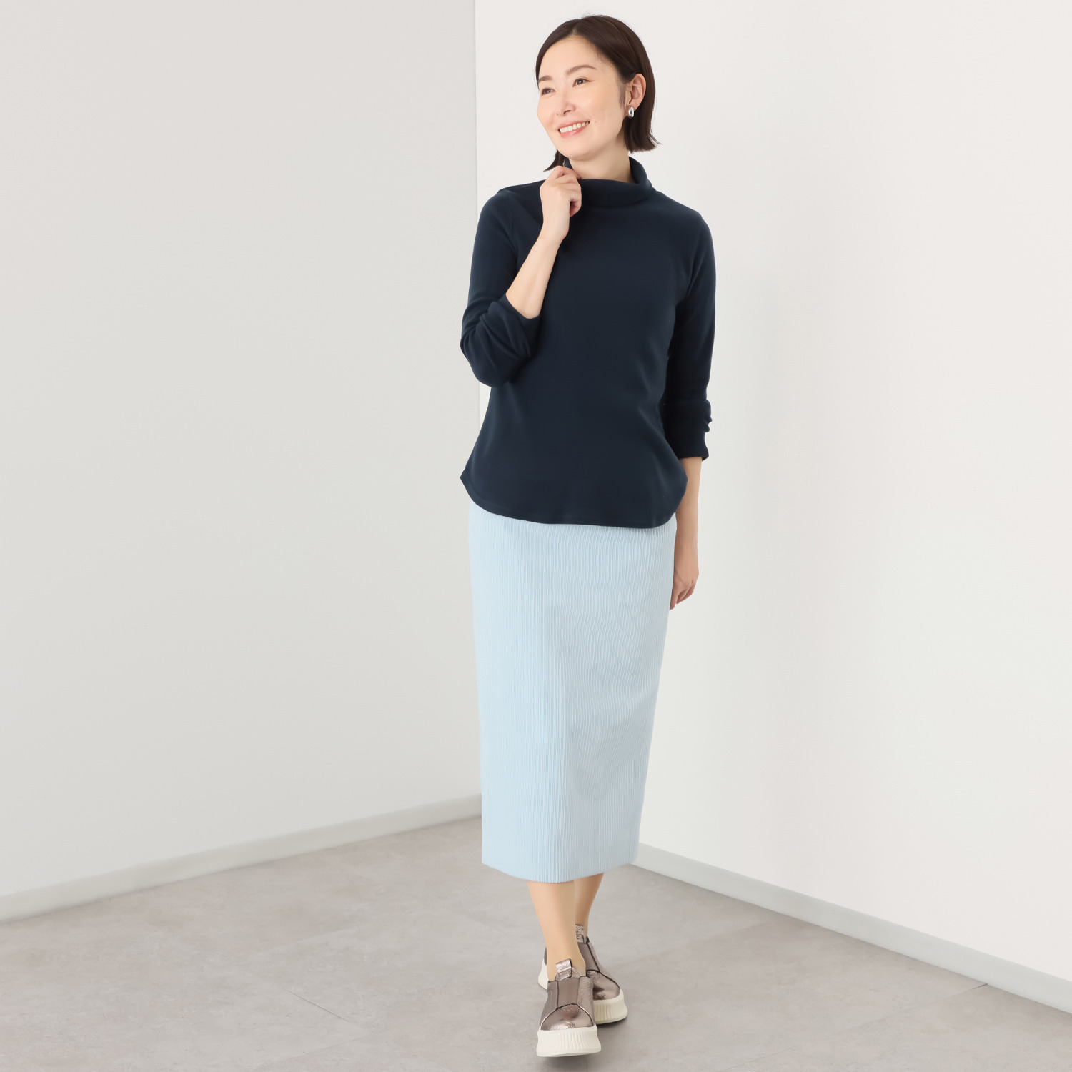 シロヤイチガントウキョウ セルウォーム ストレッチ タートルプルオーバー