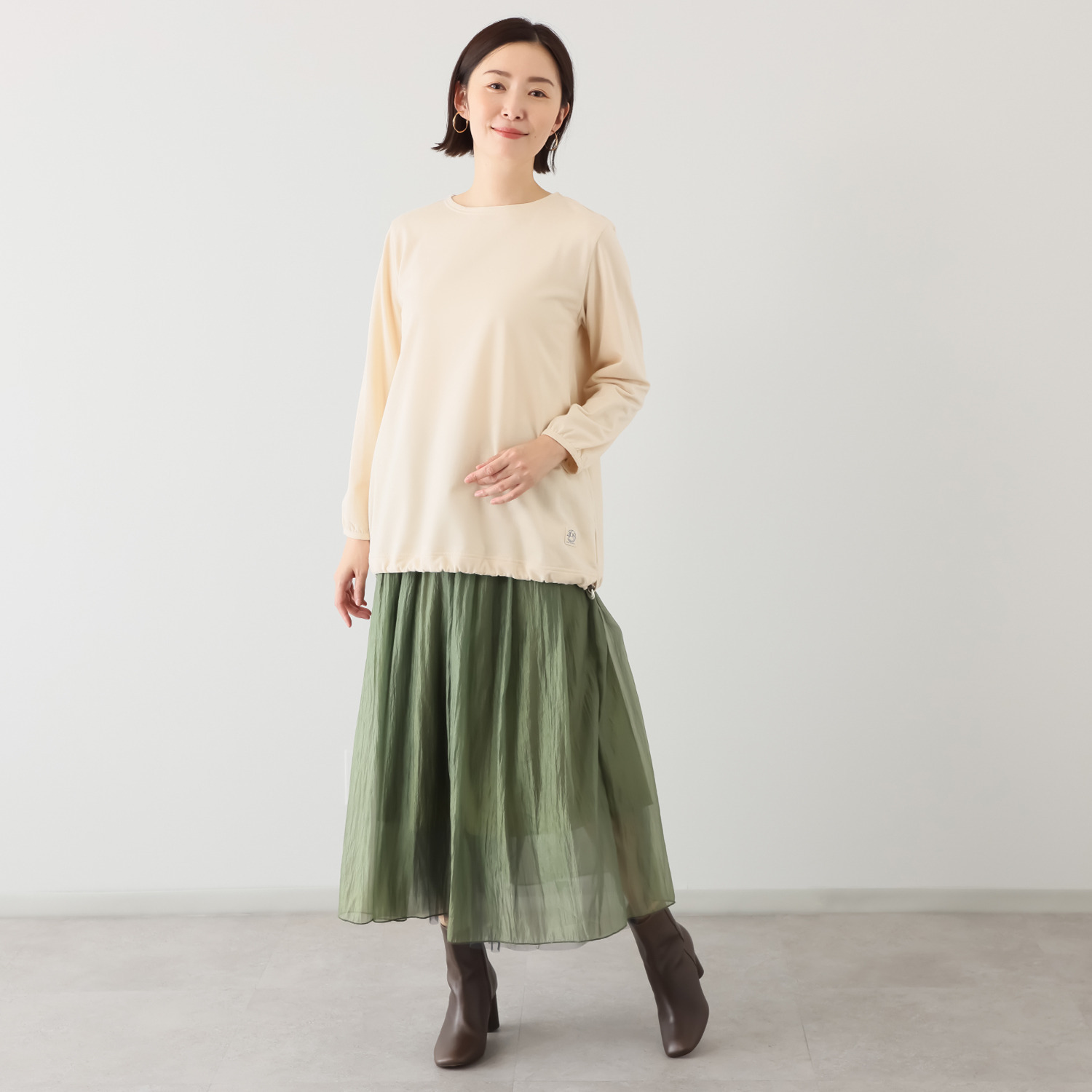 シロヤイチガントウキョウ セルウォーム インレー チュニックプルオーバー