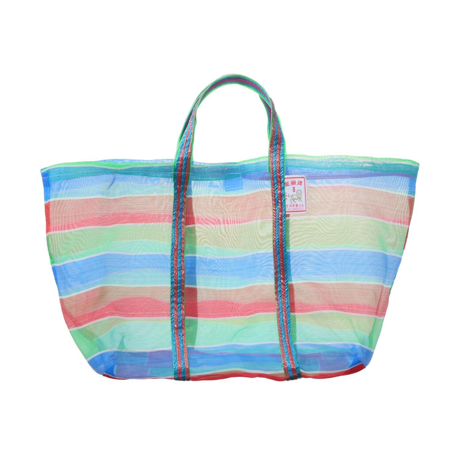 台湾漁師網バッグ マチありトートバッグ ＜８号＞