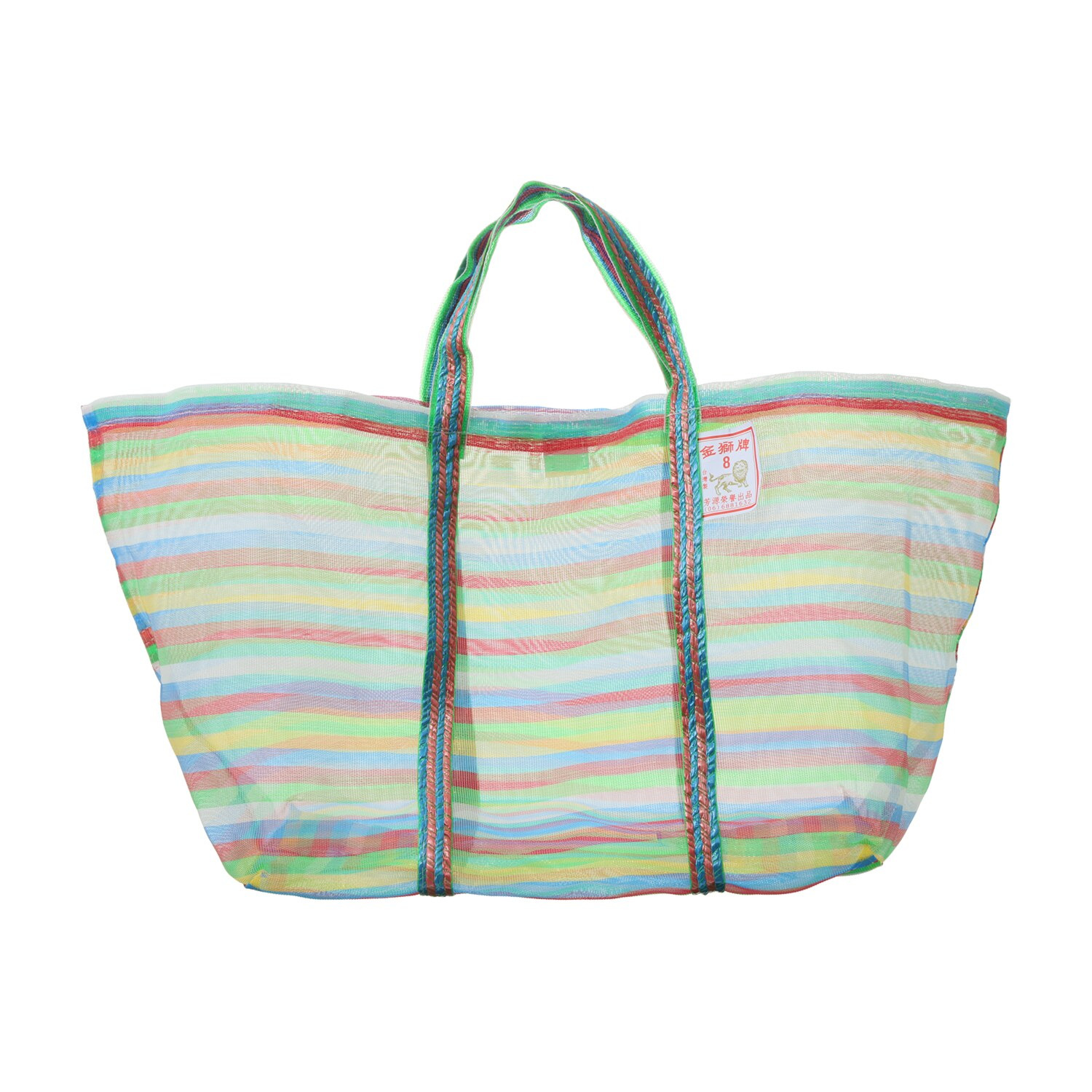 台湾漁師網バッグ マチありトートバッグ ＜８号＞