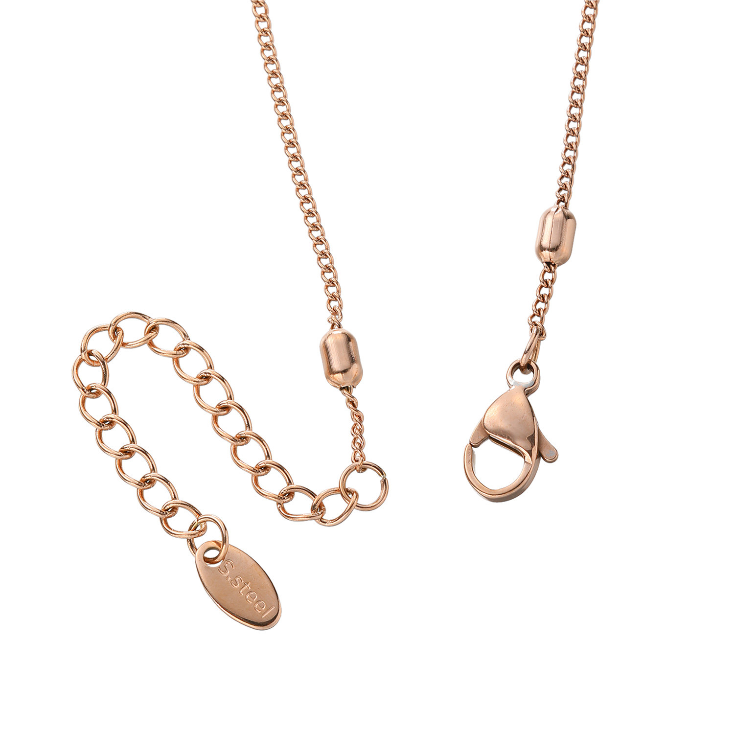 カリーナ・ペルラ ステンレスパーツ＆ ベビー淡水パール ステーションネックレス