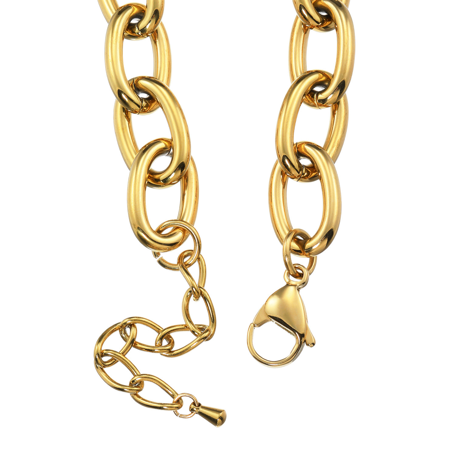 イストワール ステンレス ボリュームチェーン ネックレス