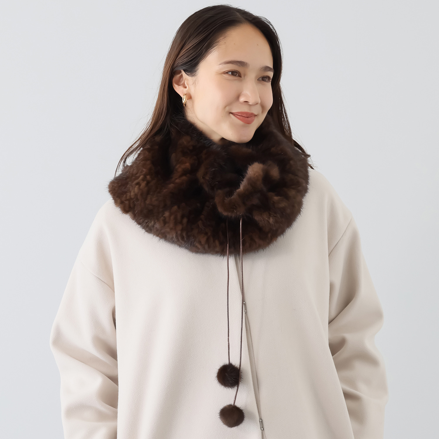 ミンクヤーン ビッグスヌード