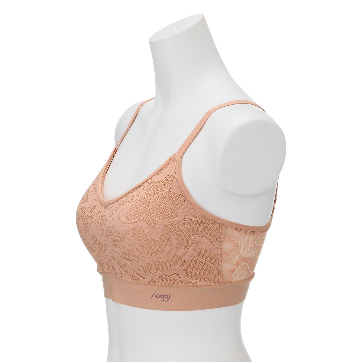 スロギー ゴーオールラウンドレース カップ付ハーフトップ