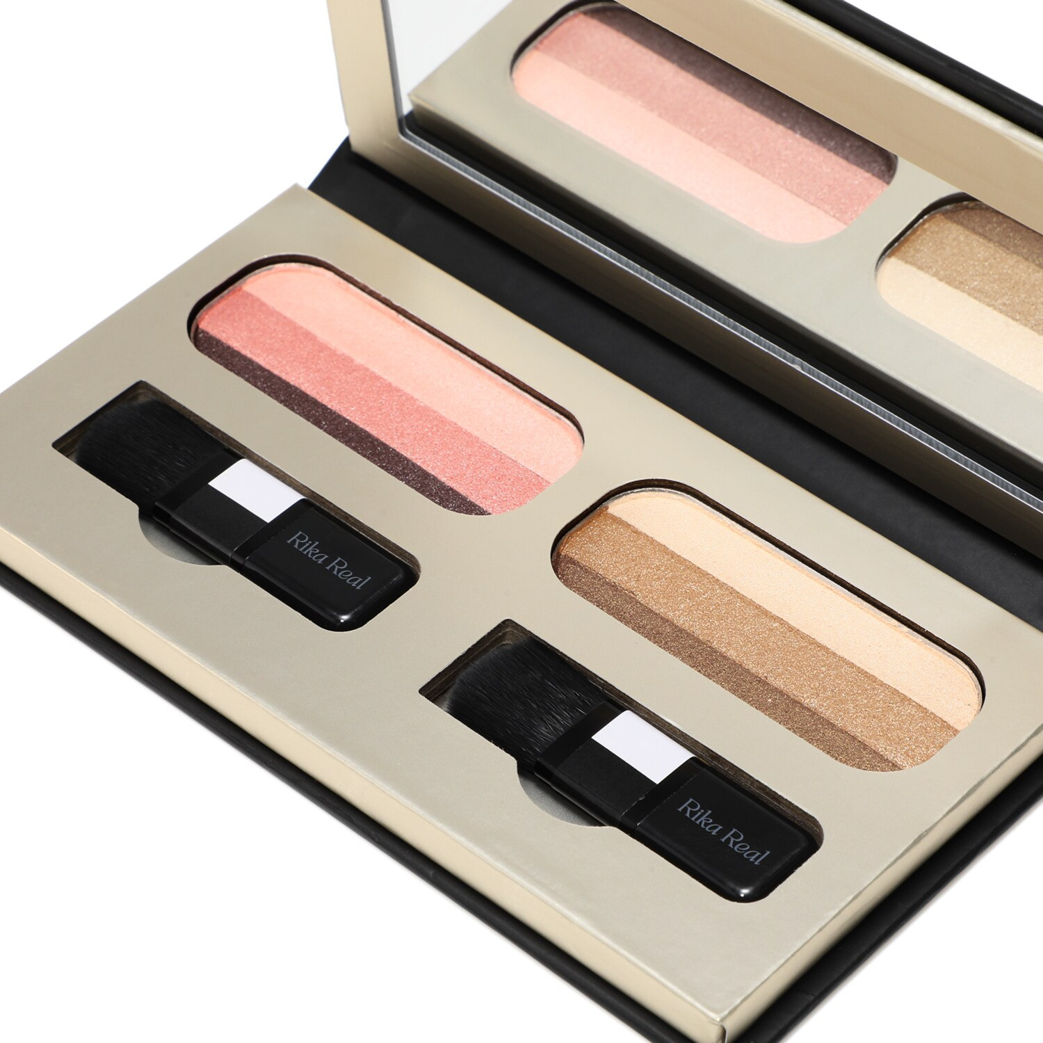 リカリアル １秒グラデーション アイシャドウ ＜スイートピンク／ 　クラシックゴールド＞＆ リップルミナス ＜バイオレットベリー＞