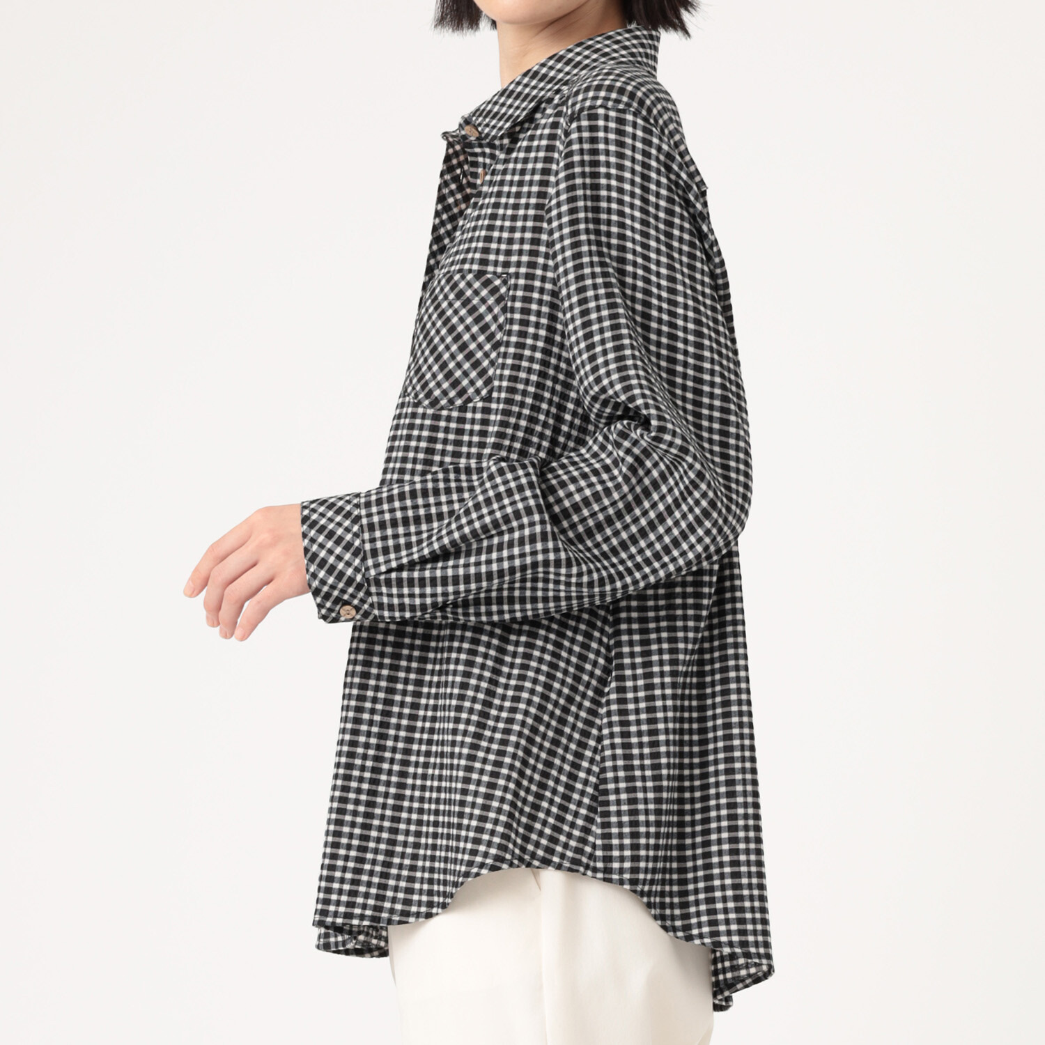 ダジュール ギンガムチェック ブラウス