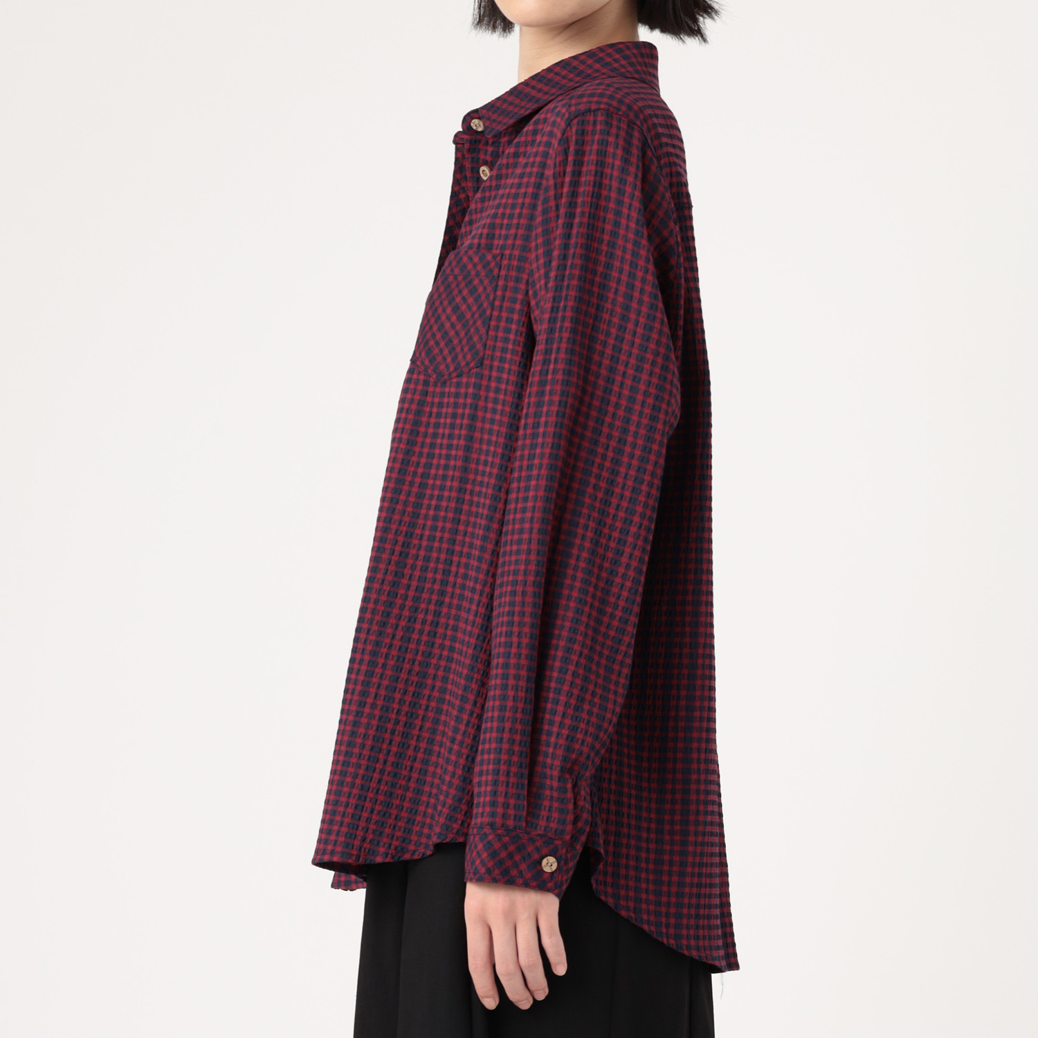 ダジュール ギンガムチェック ブラウス