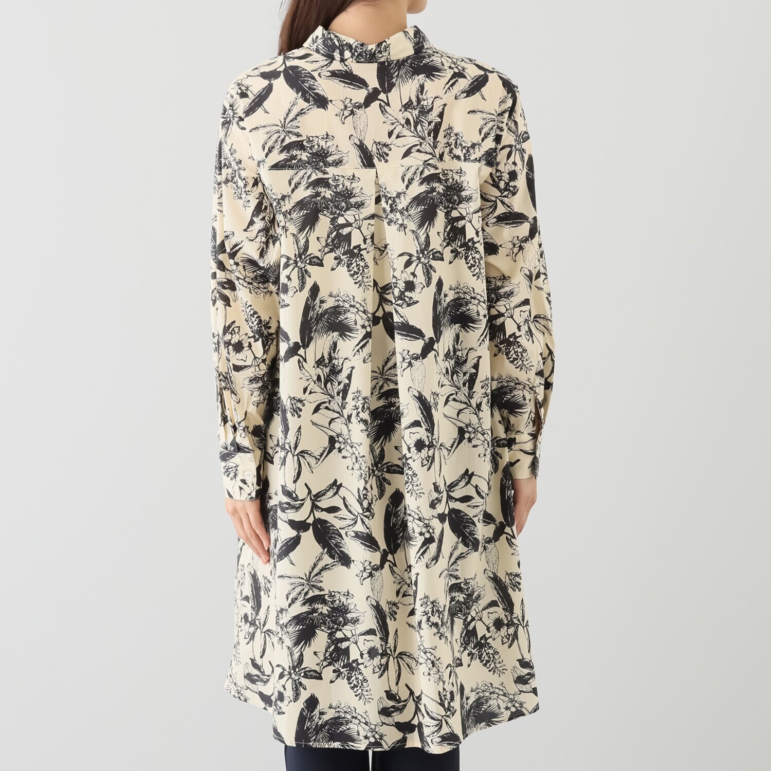 ダジュール 前開きプリントワンピース