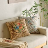 リバーシブル ゴブラン織クッション ２色組