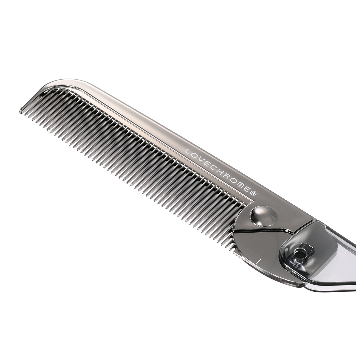 日本の先端技術と職人技 なめらかなくし通りの 艶やか美髪コーム ラブクロム ＰＧ　バングスコーム ＜プレミアムブラック＞