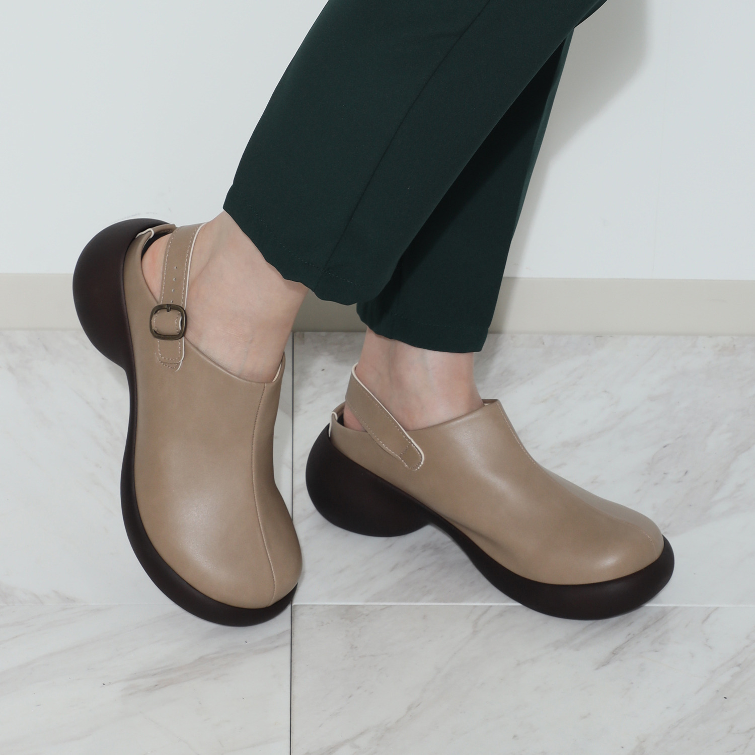 リゲッタ“カヌー” 日本製 グミインソール エッグヒールサボ